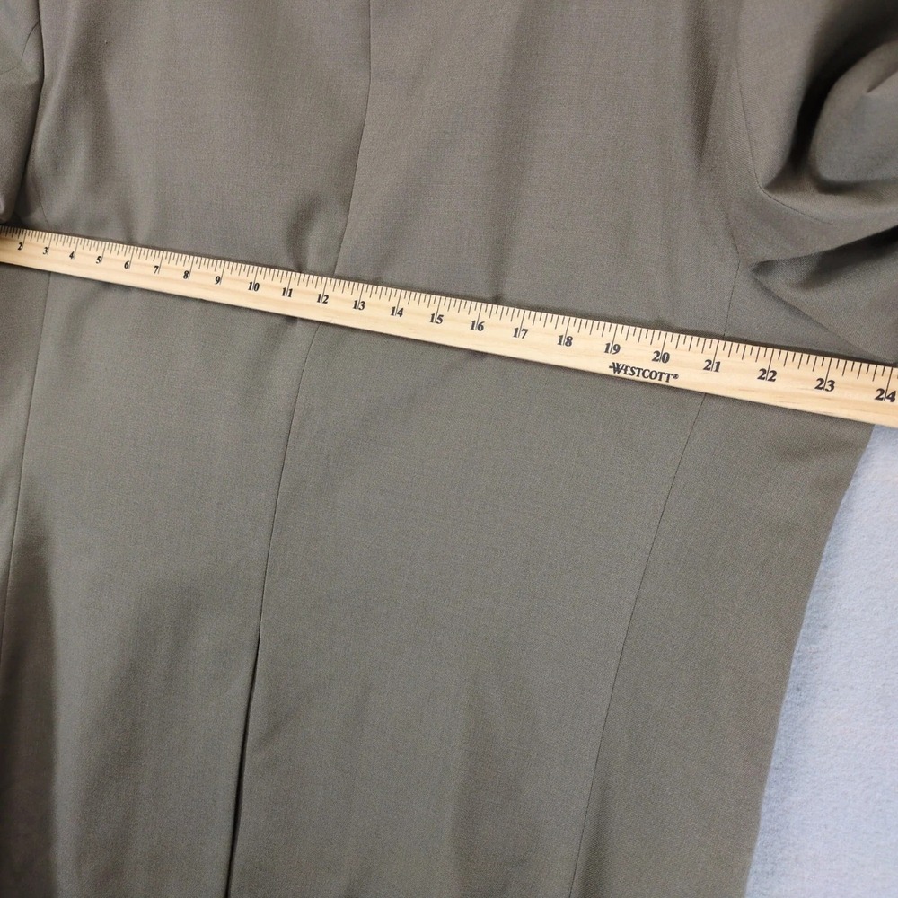 Meeting‎ Street Tan Suit Jacket Mens 46R Wool Blend Performance Blazer Classic - Picture 6 of 10